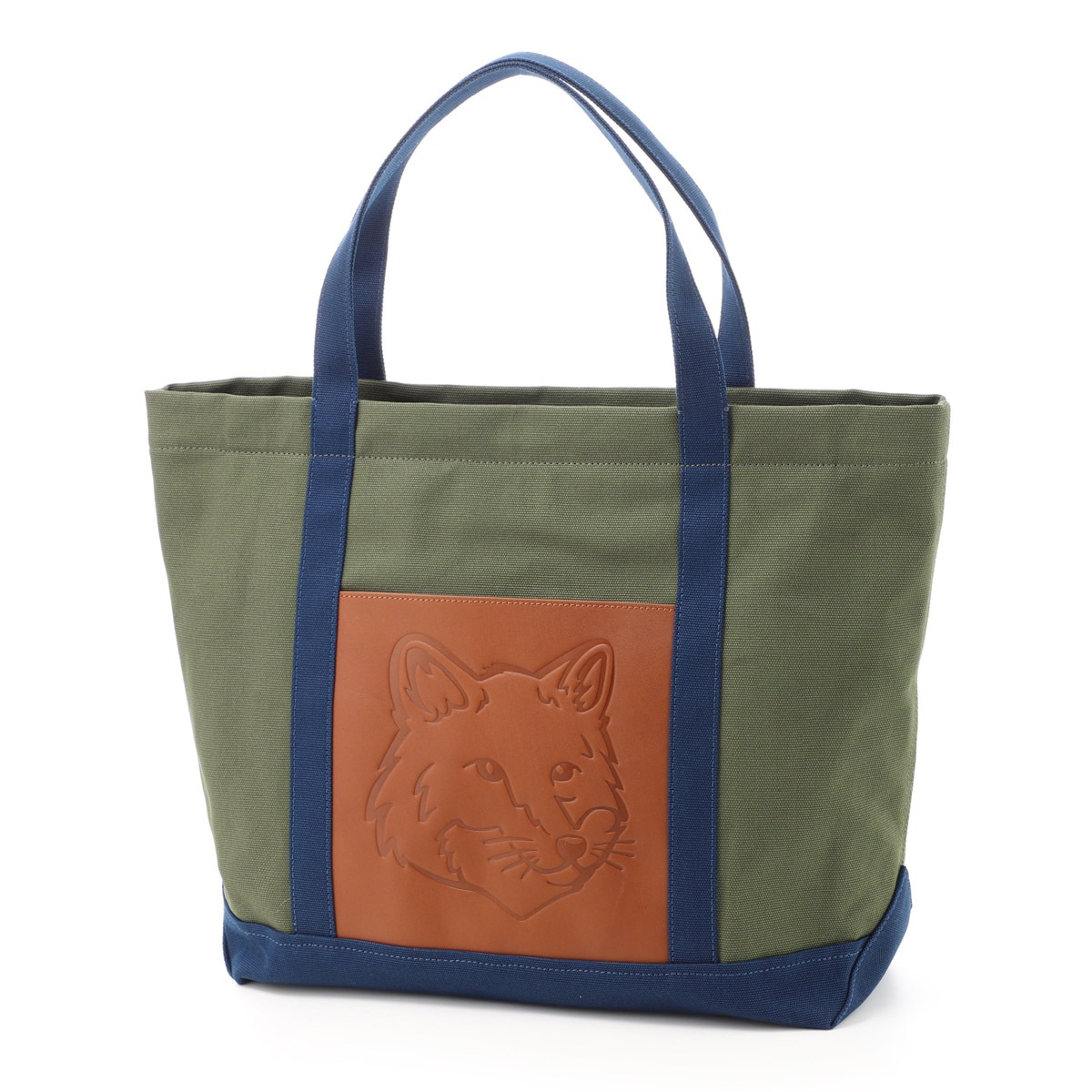 MAISON KITSUNE メゾンキツネ トートバッグ/FOX HEAD LEATHER