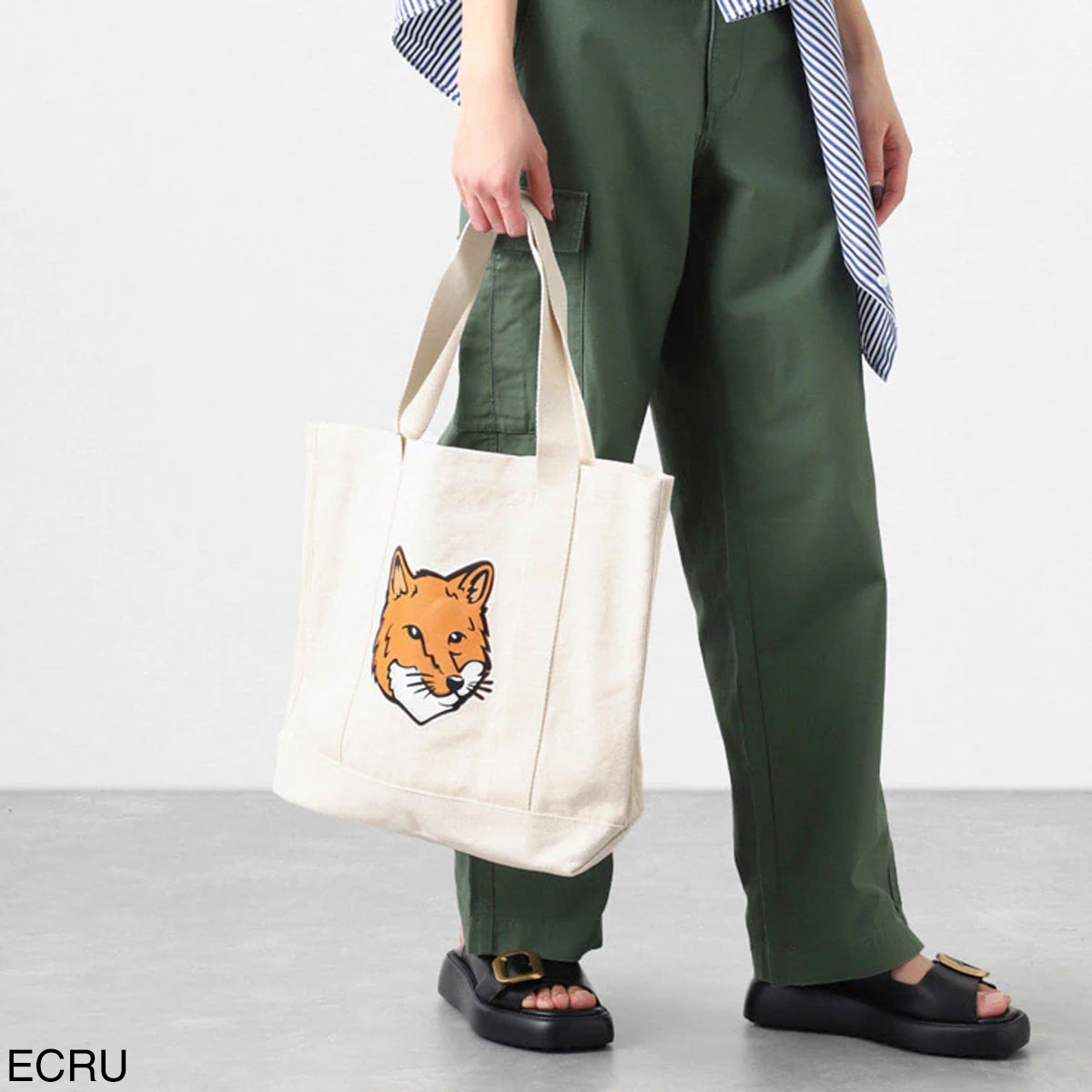 アウトレット】MAISON KITSUNE メゾンキツネ トートバッグ/FOX HEAD