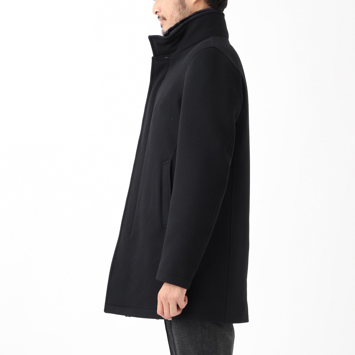 美品◼︎HERNO◼︎コート|バージンウール100%|42|9号|Mサイズ HERNO ヘルノ ウールコート/中綿入り コート【大きいサイズあり
