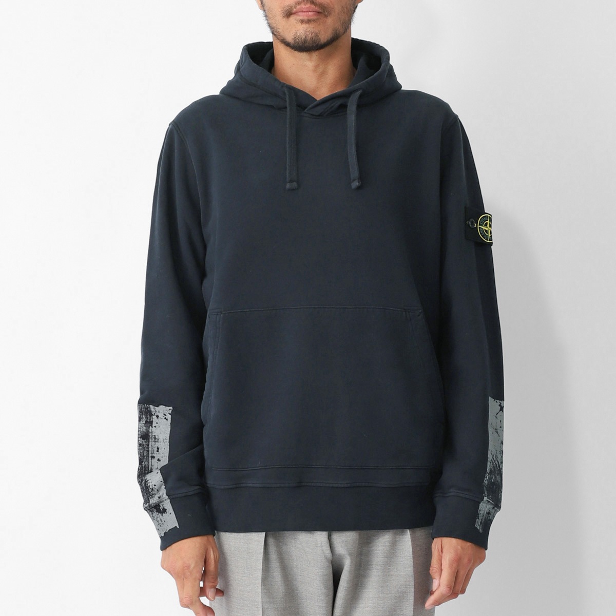 ストーンアイランド STONE  フルジップパーカー XL ネイビー Stone Island ジップアップ パーカー | ブルー | FARFETCH JP