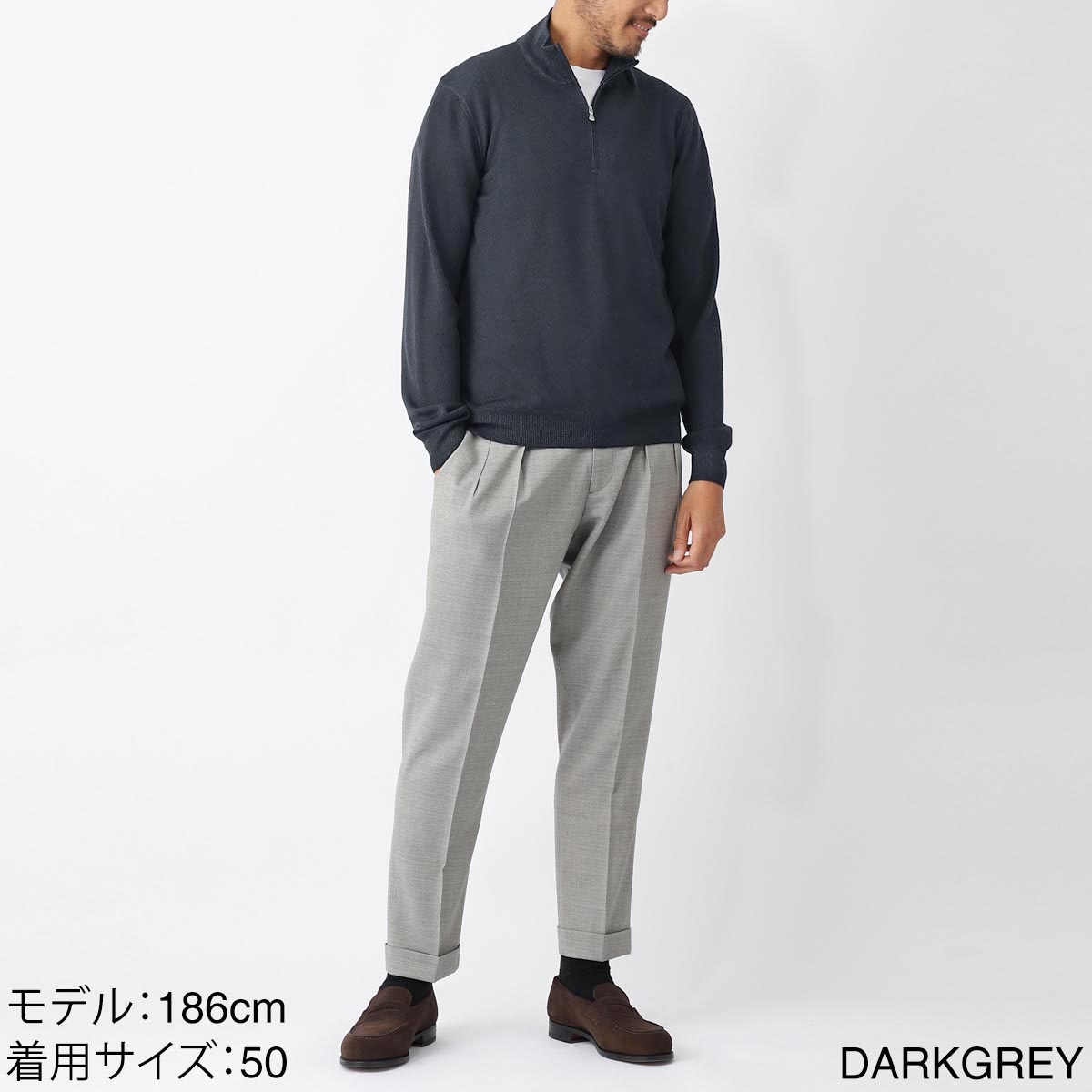 Gran Sasso グランサッソ ハーフジップニット/VINTAGE【大きいサイズあり】 メンズ