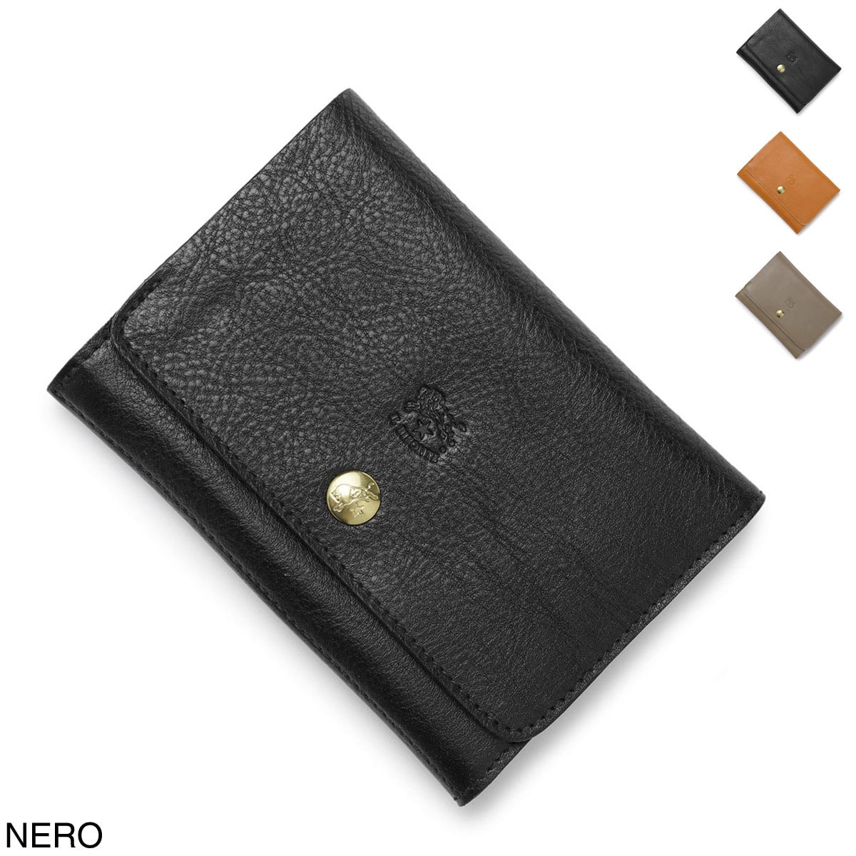 IL BISONTE イルビゾンテ 2つ折り財布 小銭入れ付き/ミディアム