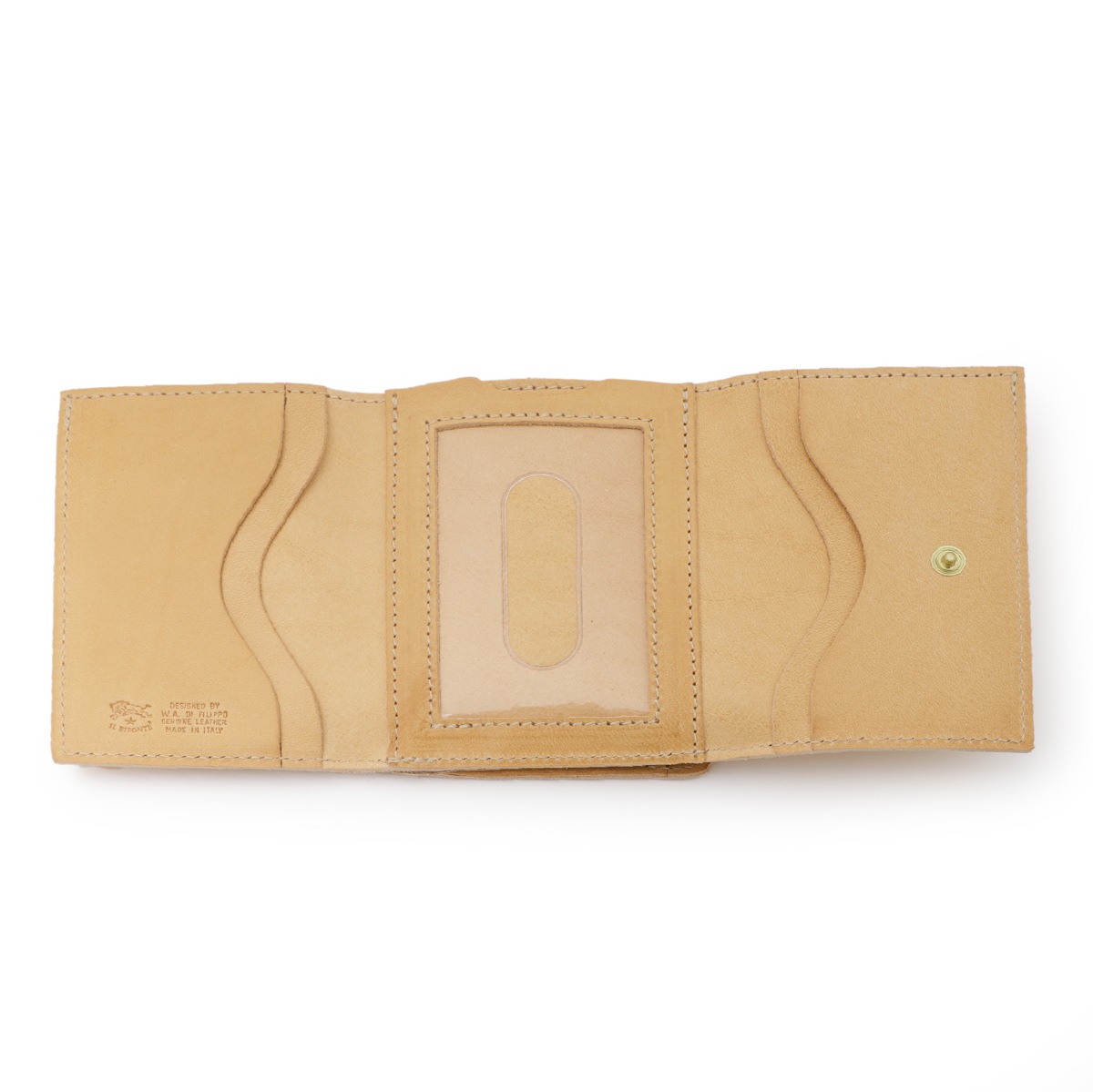 IL BISONTE イルビゾンテ 3つ折り財布 小銭入れ付き/コンパクトウォレット/SMW036 レディース