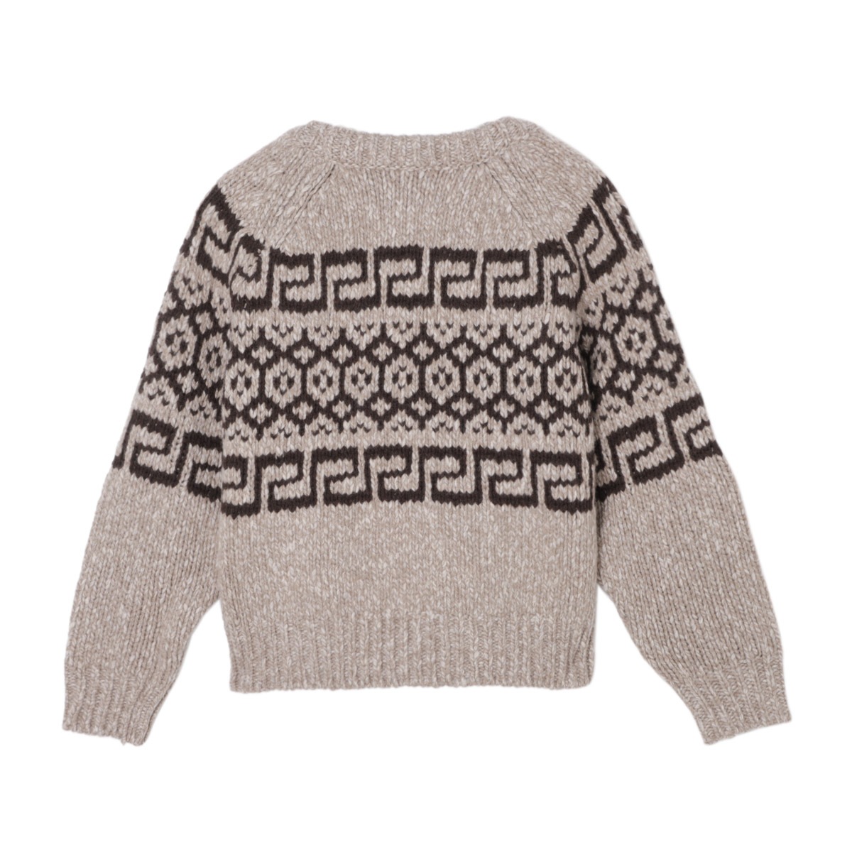 かぐれ スリアルパカハンドニット セーター　ベージュ かぐれ スリアルパカハンドニット セーター 軽い着心地が魅力的な