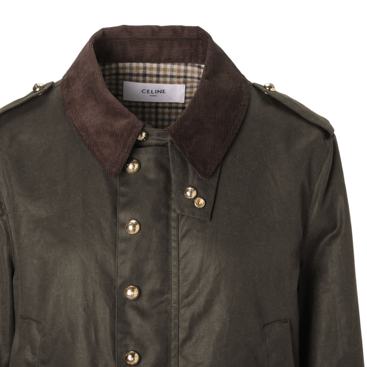 23AW Celine ワックスコーティング ハンティングジャケット 46 23AW Celine ワックスコーティング ハンティングジャケット 46