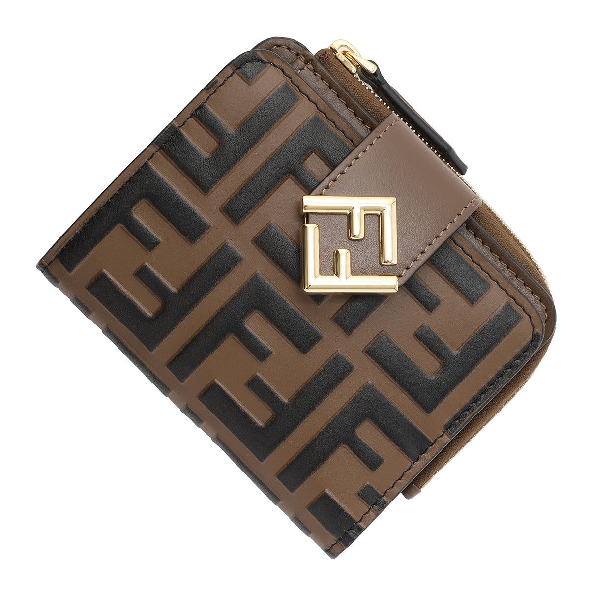 FENDI フェンディ 2つ折り財布 小銭入れ付き/FF DIAMOND レディース 