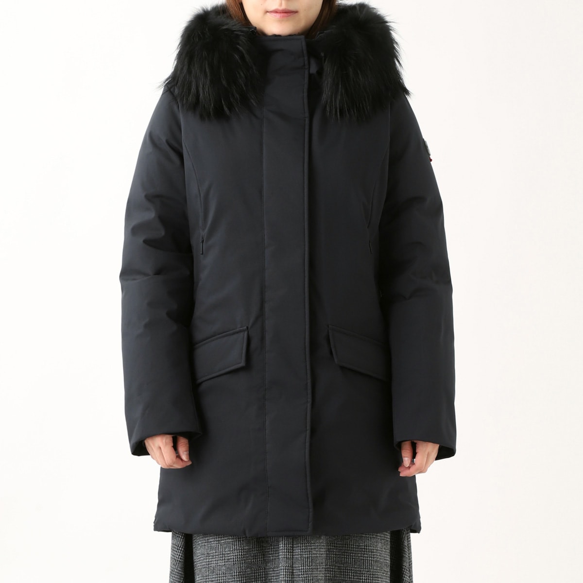 Theory 定価110,000円 ウエストベルト付きウールリッチ ケープホーン Theory 定価110,000円 ウエストベルト付きウールリッチ ケープホーン