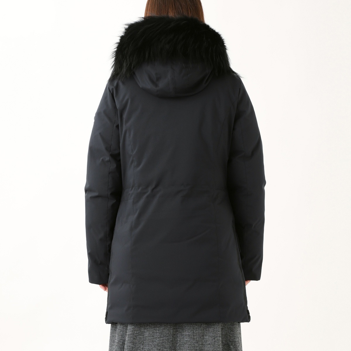 Theory 定価110,000円 ウエストベルト付きウールリッチ ケープホーン Theory 定価110,000円 ウエストベルト付きウールリッチ ケープホーン