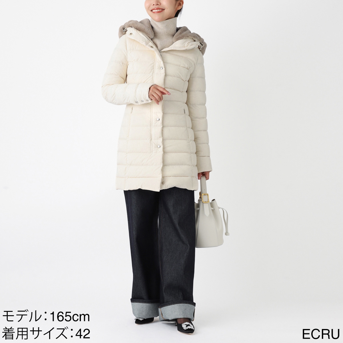 CAPE HORN ケープホーン ダウンコート/SANTACRUZ ECO FUR【大きいサイズあり】 レディース