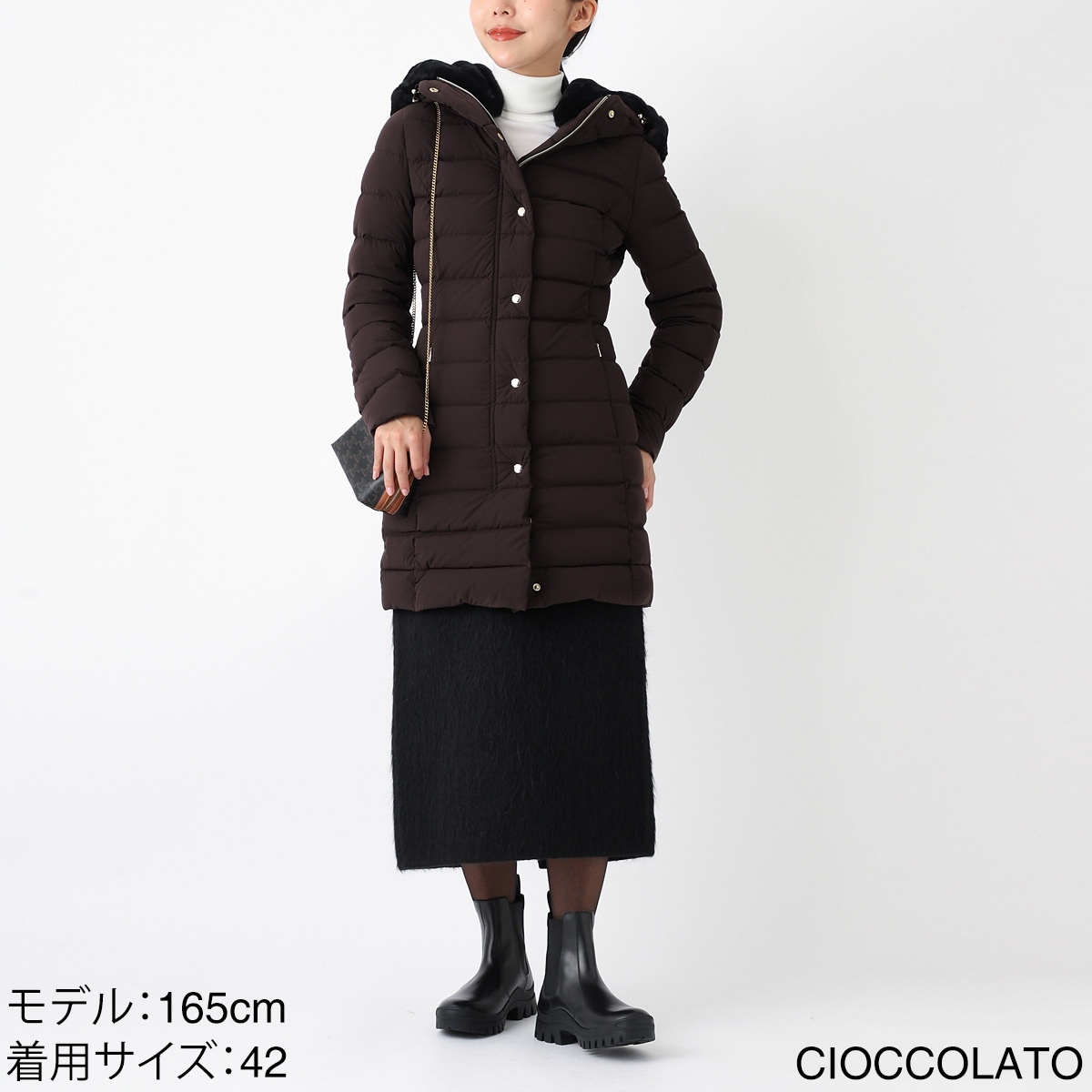 CAPE HORN ケープホーン ダウンコート/SANTACRUZ ECO FUR【大きいサイズあり】 レディース