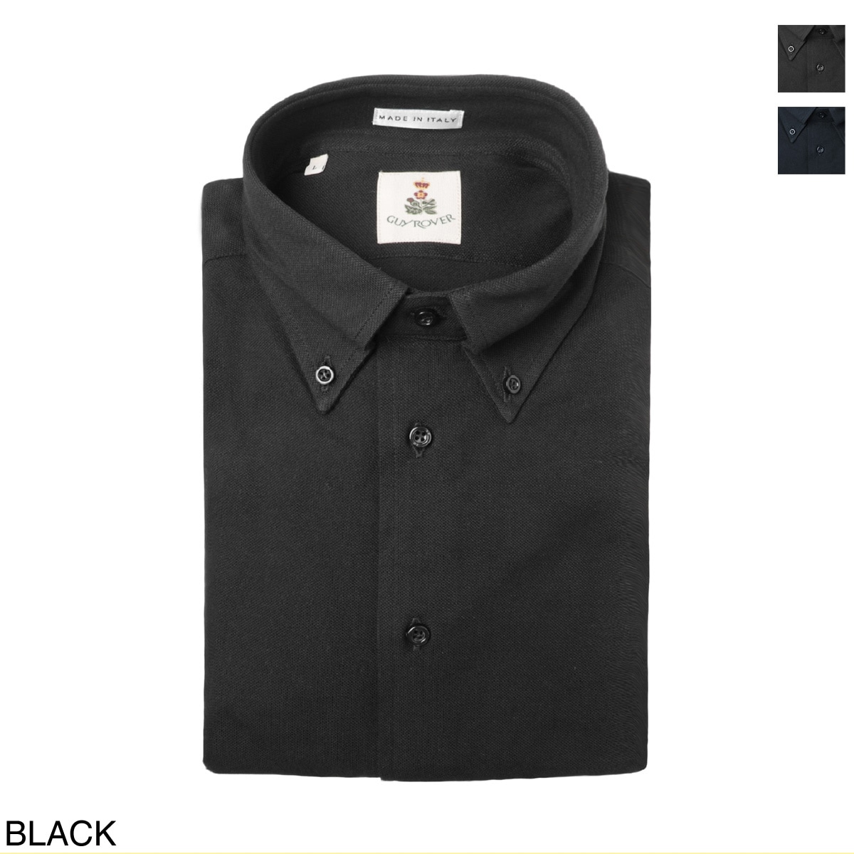 ギローバー Guy Rover トップス 長袖シャツ サイズ38 M 白×ブルー メンズ ストライプ 美品