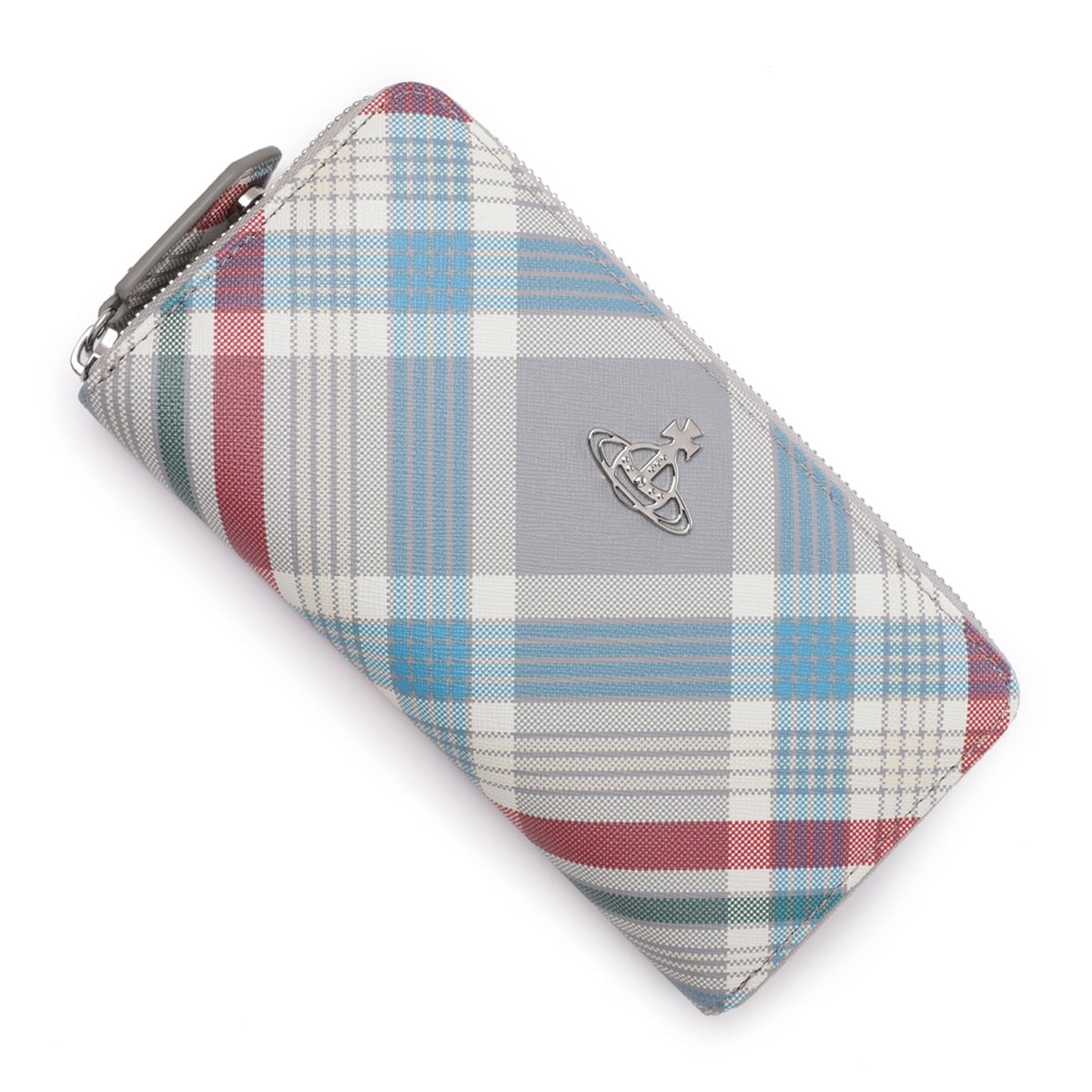 Vivienne Westwood ヴィヴィアンウエストウッド ラウンドファスナー長財布 小銭入れ付き/ロングウォレット/SAFFIANO PRINT CL ZIP ROUND WALLET