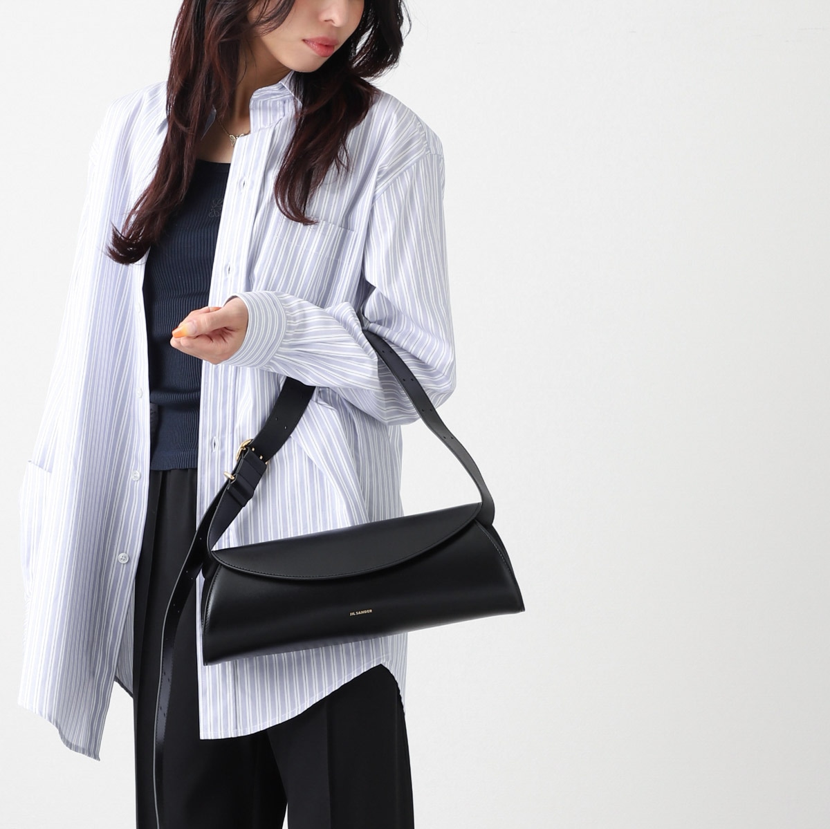 JIL SANDER Cannolo グランデ JIL SANDER ジルサンダー ショルダーバッグ/CANNOLO GRANDE