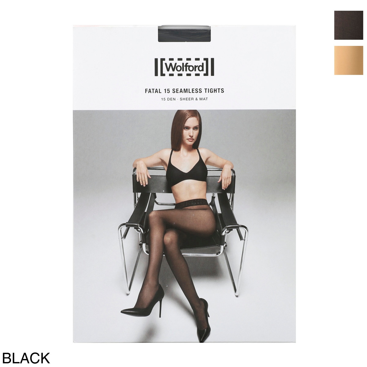 『ネコポス対応(2点まで)』Wolford ウォルフォード タイツ/FATAL フェイタル 15デニール SEAMLESS TIGHTS レディース
