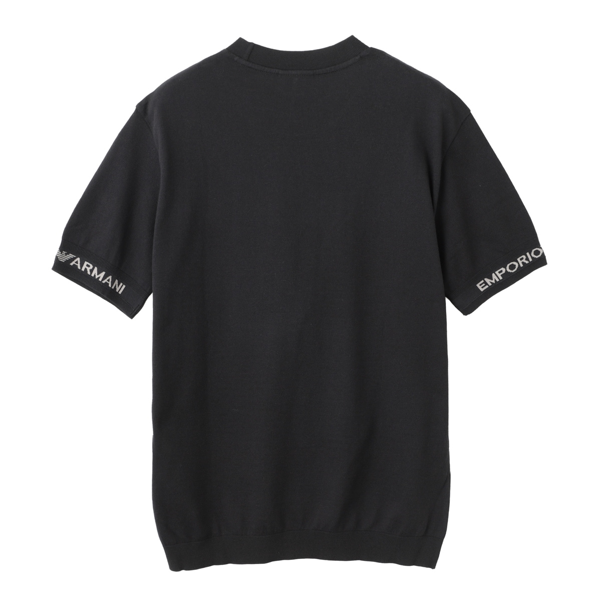 【タイムセール TOPS】EMPORIO ARMANI エンポリオアルマーニ クルーネック半袖ニット メンズ