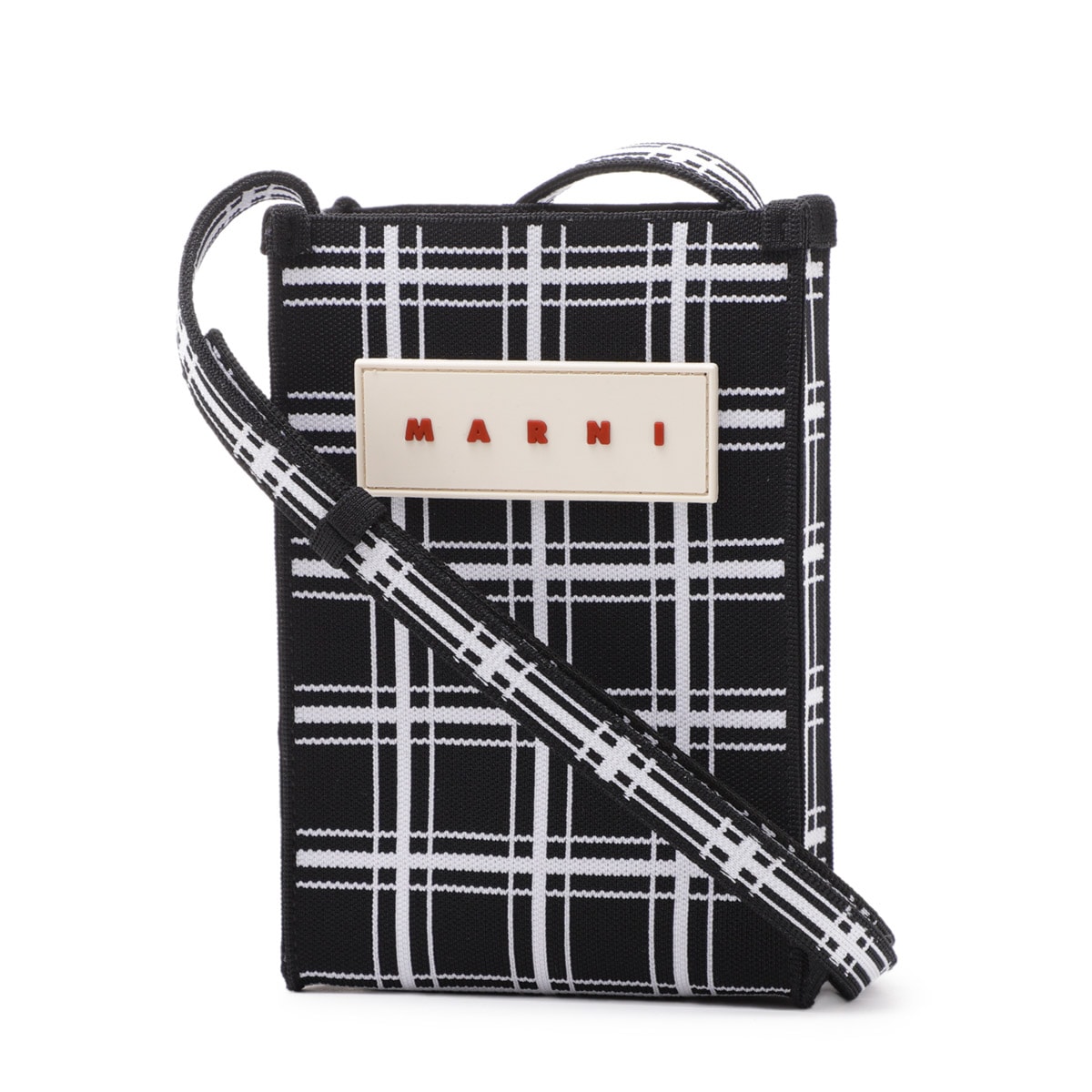 【MARNI】ショルダーバッグ スモール レザー マルチカラー ベージュ レザーショルダーバッグ、マルニメンディング刺繍入り