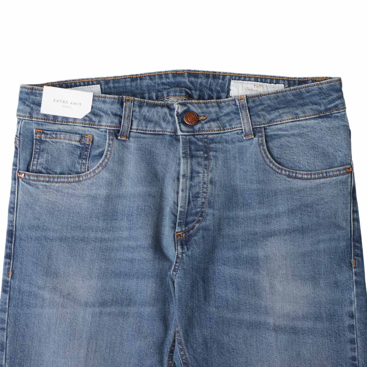 entre amis アントレアミ ボタンフライジーンズ/5 TK DENIM CORTO【大きいサイズあり】 メンズ