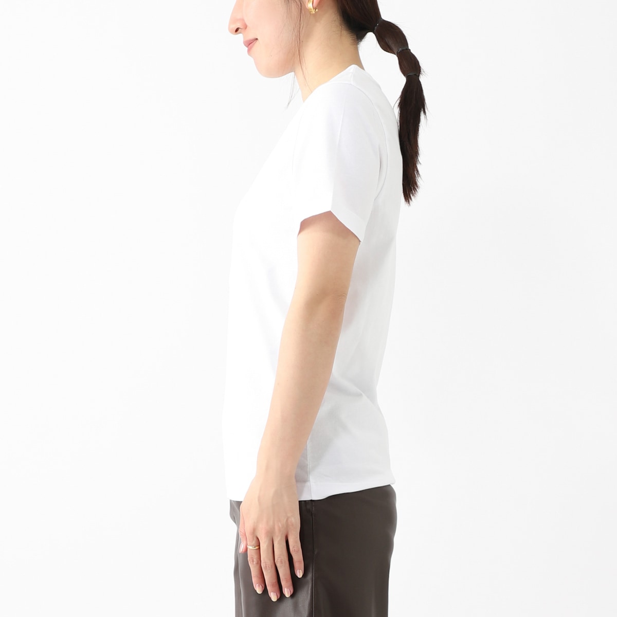 【アウトレット】『ネコポス対応(1点まで)』MAISON KITSUNE メゾンキツネ クルーネックTシャツ/DRESSED FOX REGULAR TEE-SHIRT レディース