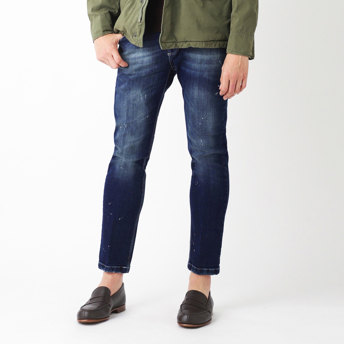 entre amis アントレアミ ボタンフライジーンズ/5 TK DENIM CORTO 