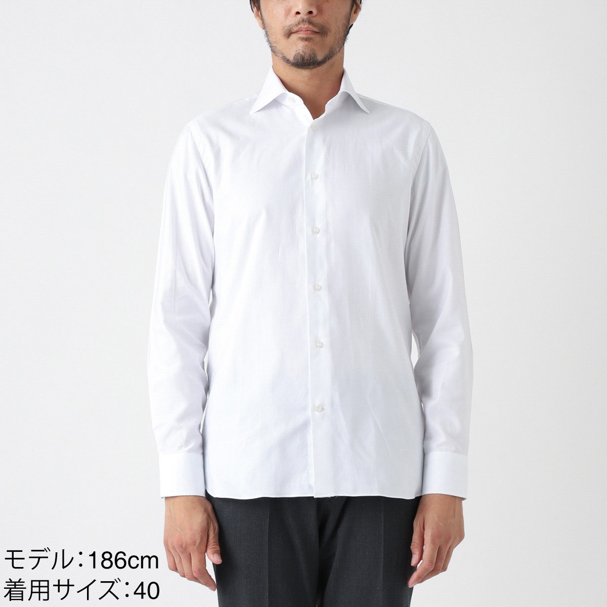 【アウトレット】【ラスト1点】BORRIELLO ボリエッロ ワイドカラーシャツ/セミワイドカラー フレンチカラー/MARECHIARO SLIM FIT メンズ