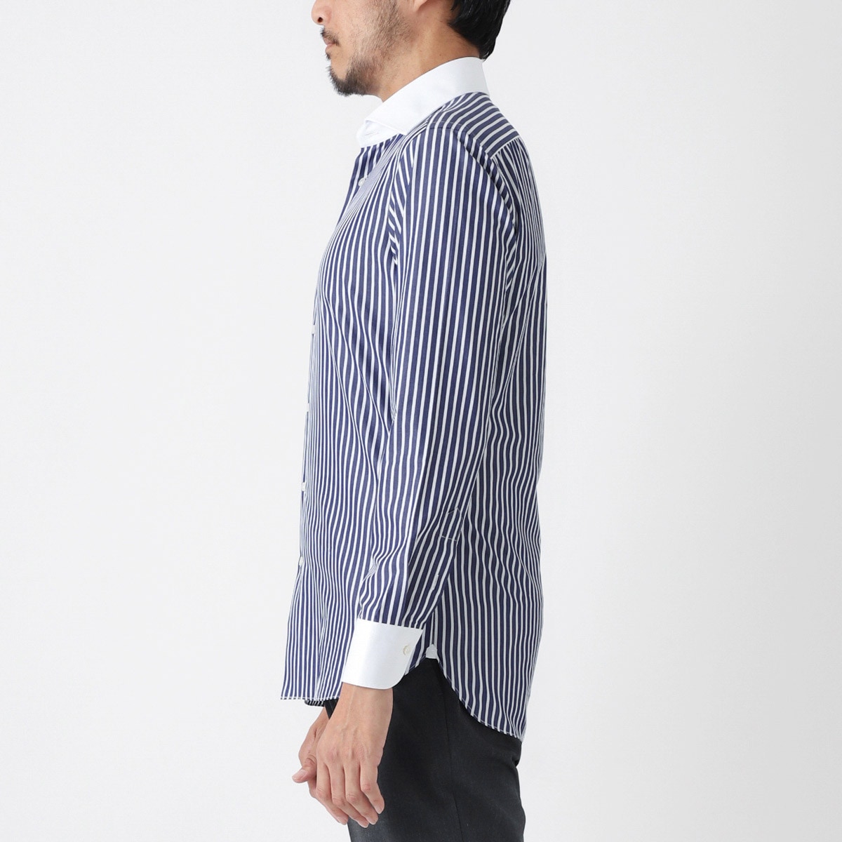 [あす着] ボリエッロ BORRIELLO レギュラーカラーシャツ メンズ アウトレット】【ラスト1点】BORRIELLO ボリエッロ クレリックシャツ