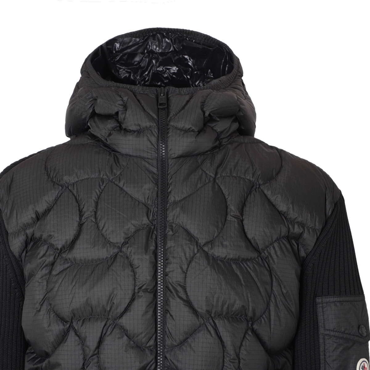 【タイムセール TOPS】MONCLER モンクレール ダウン切り替え ジップアップ カーディガン メンズ