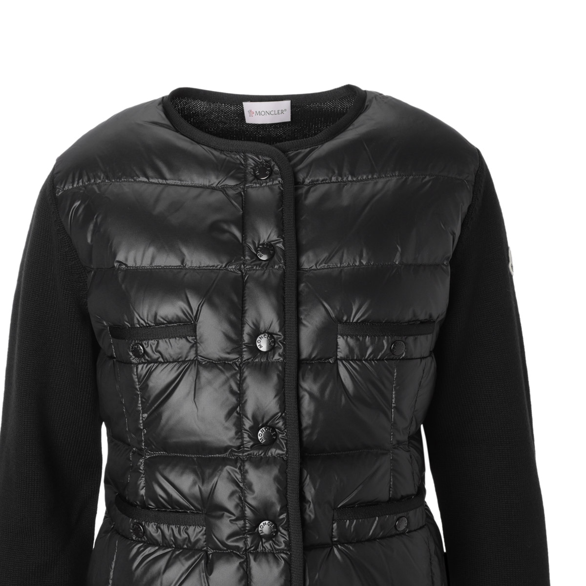 【アウトレット】【ラスト1点】MONCLER モンクレール ダウン切り替え カーディガン レディース