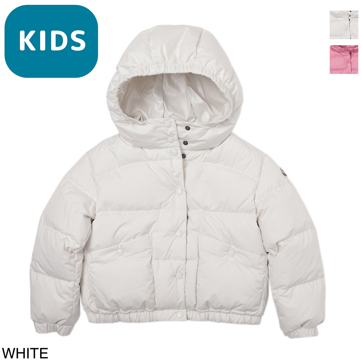 モンクレール子供ダウン白 MONCLER モンクレール ダウンジャケット/EBRE【大きいサイズあり