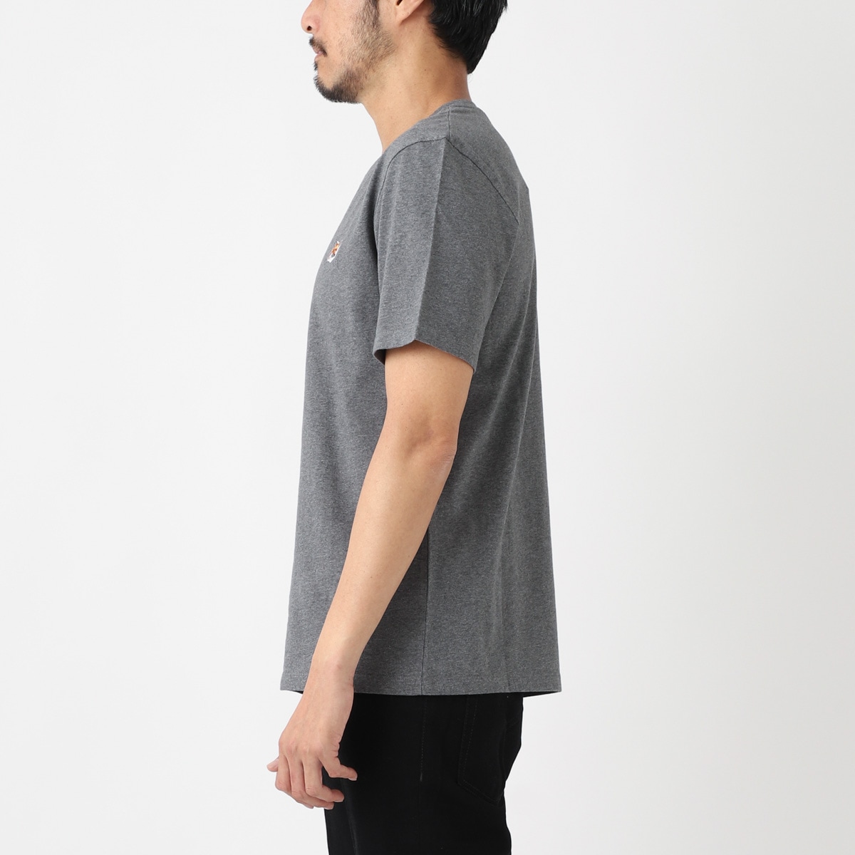 【アウトレット】『ネコポス対応(1点まで)』MAISON KITSUNE メゾンキツネ クルーネックTシャツ/FOX HEAD PATCH REGULAR TEE SHIRT メンズ