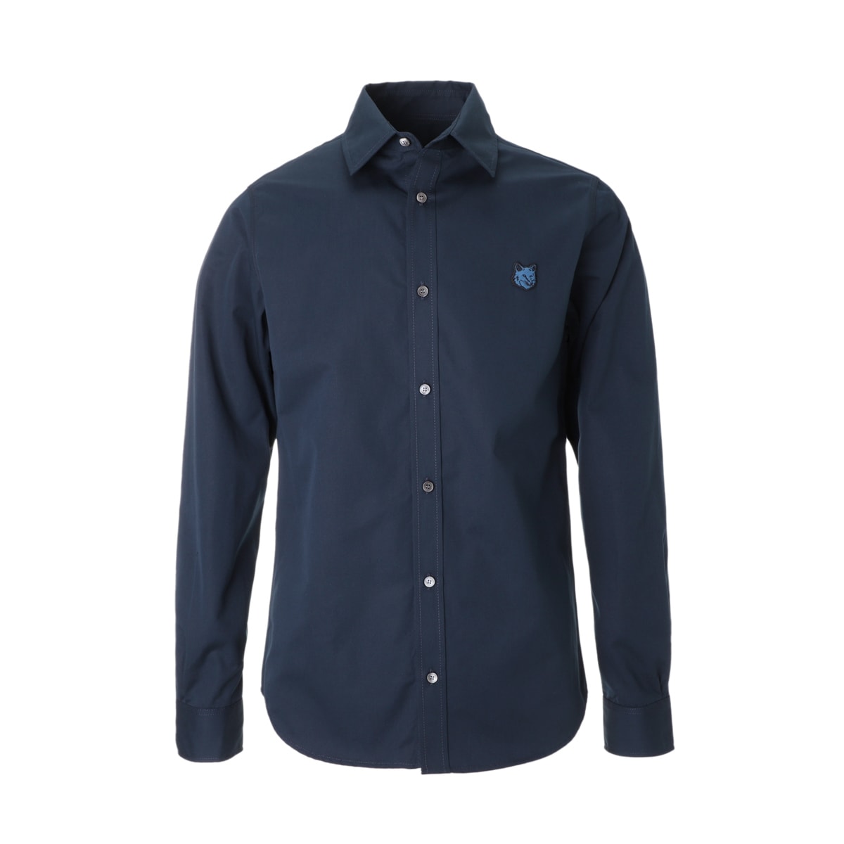 ★blue★MAISON KITSUNE 長袖シャツ MAISON KITSUNE メゾンキツネ 長袖レギュラーカラーシャツ/CLASSIC