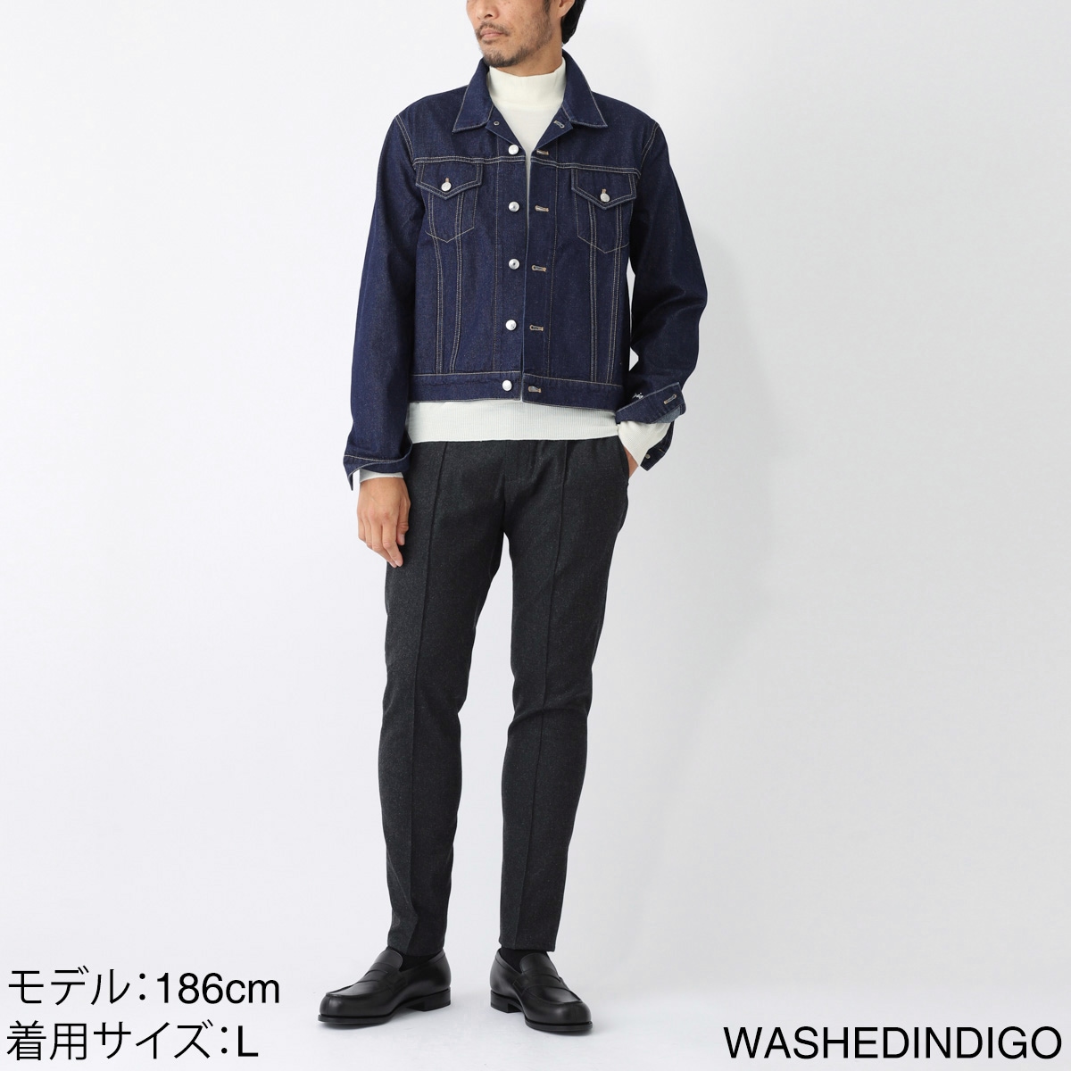 MAISON KITSUNE ダークデニムジャケット MAISON KITSUNE メゾンキツネ デニムジャケット/TRUCKER DENIM