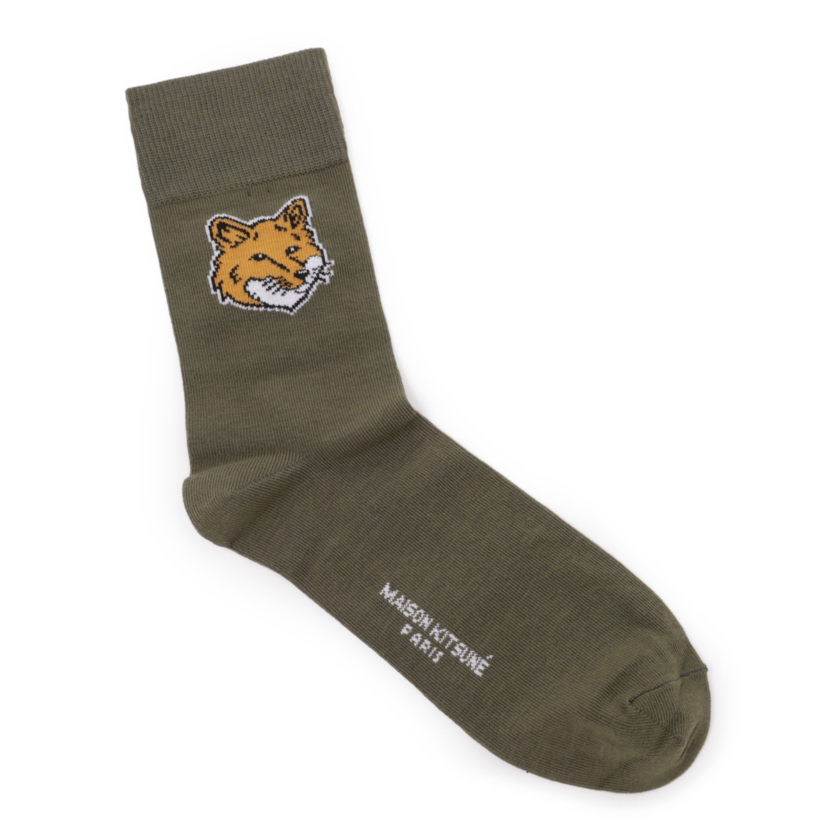 『ネコポス対応(4点まで)』MAISON KITSUNE メゾンキツネ 靴下/ソックス/FOX HEAD SOCKS【返品交換不可】