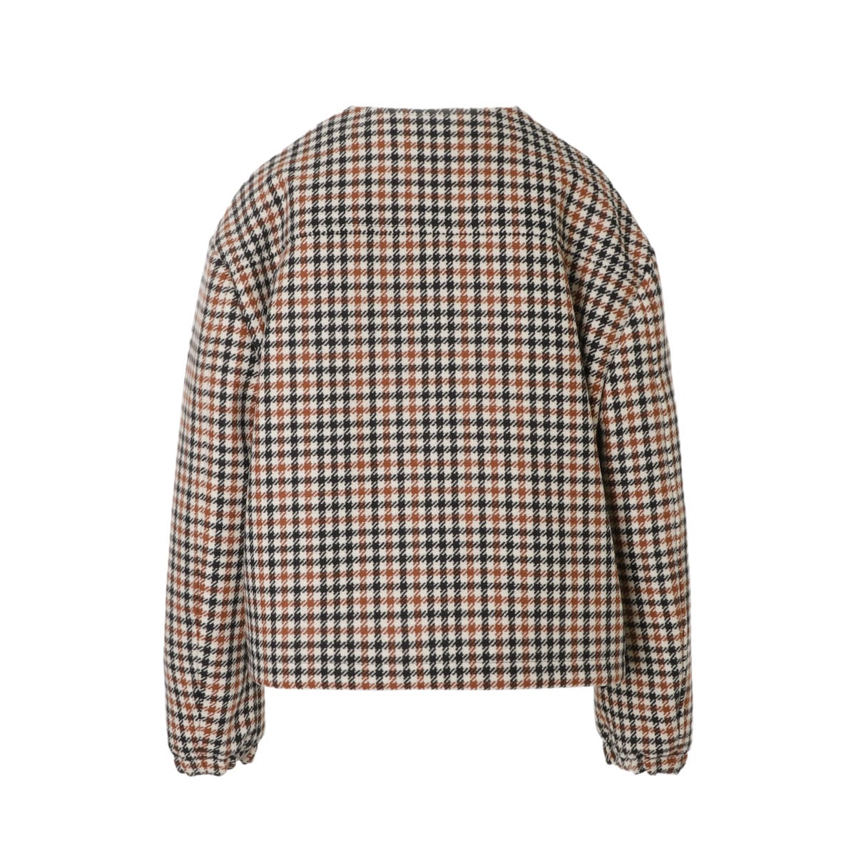 【タイムセール TOPS】CELINE セリーヌ 中綿入り ブルゾン/ノーカラージャケット/JACKET WITH PURE COLLAR レディース