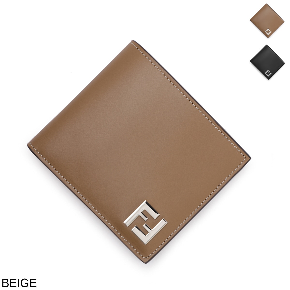 【タイムセール】FENDI フェンディ 2つ折り財布/FF SQUARED BI-FOLD WALLET メンズ