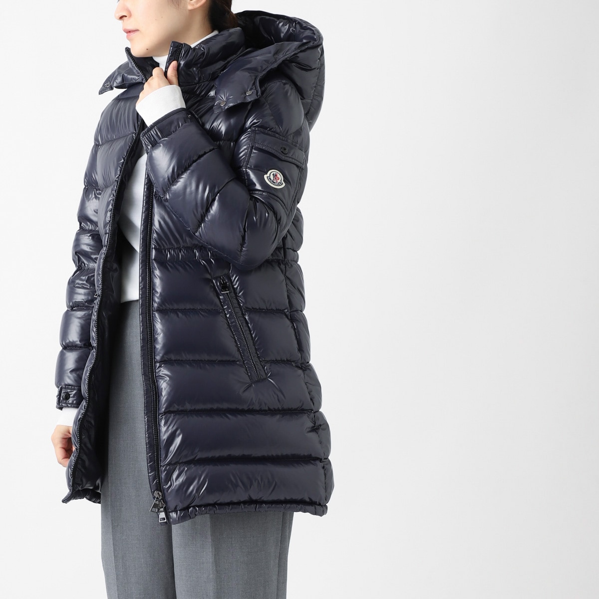ひろまま　MONCLER ブルー　ダウンジャケット　サイズ3 ひろまま様専用 MONCLER ブルー ダウンジャケット サイズ3（楽天
