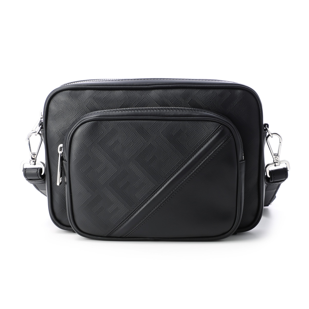 FENDI フェンディ ショルダーバッグ/FENDI SHADOW DIAGONAL DUO CAMERA CASE メンズ