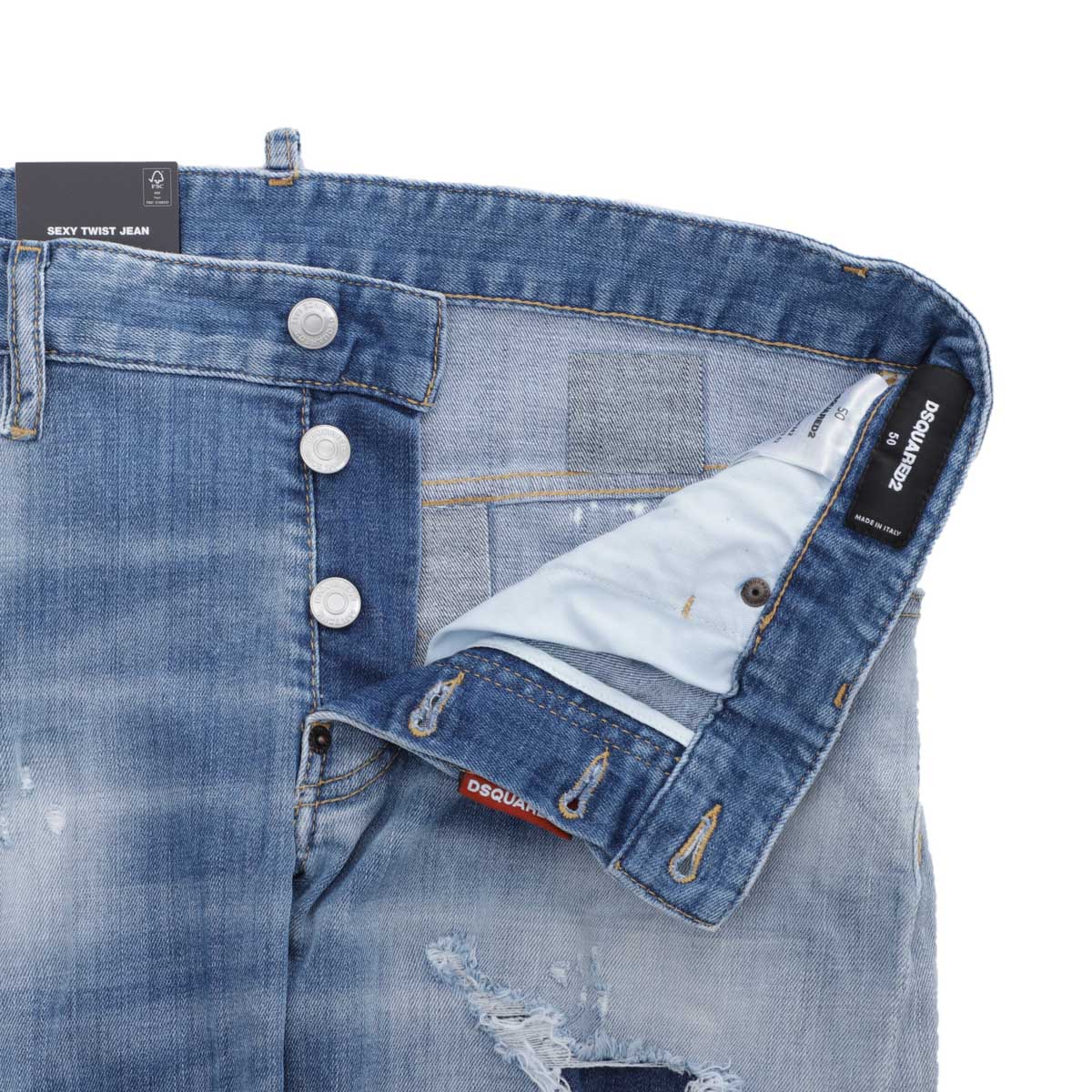 【アウトレット】DSQUARED2 ディースクエアード ボタンフライジーンズ/SEXY TWIST JEAN メンズ
