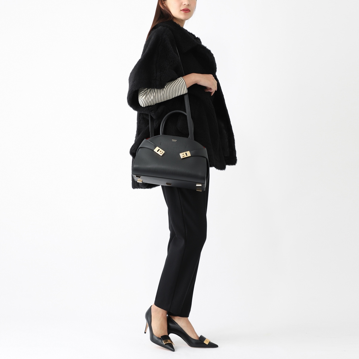 FERRAGAMO フェラガモ ハンドバッグ 2WAY/ショルダーバッグ/HUG SMALL レディース