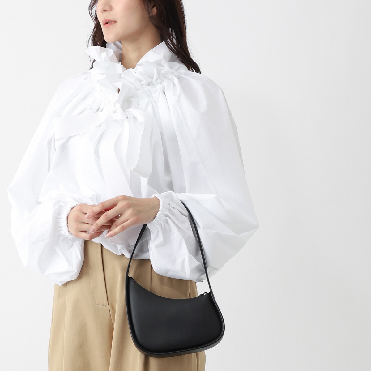 THE ROW EDITH ブラックバッグ サイズ1 SZ THE ROW EDITH ブラックバッグ サイズ1 SZ