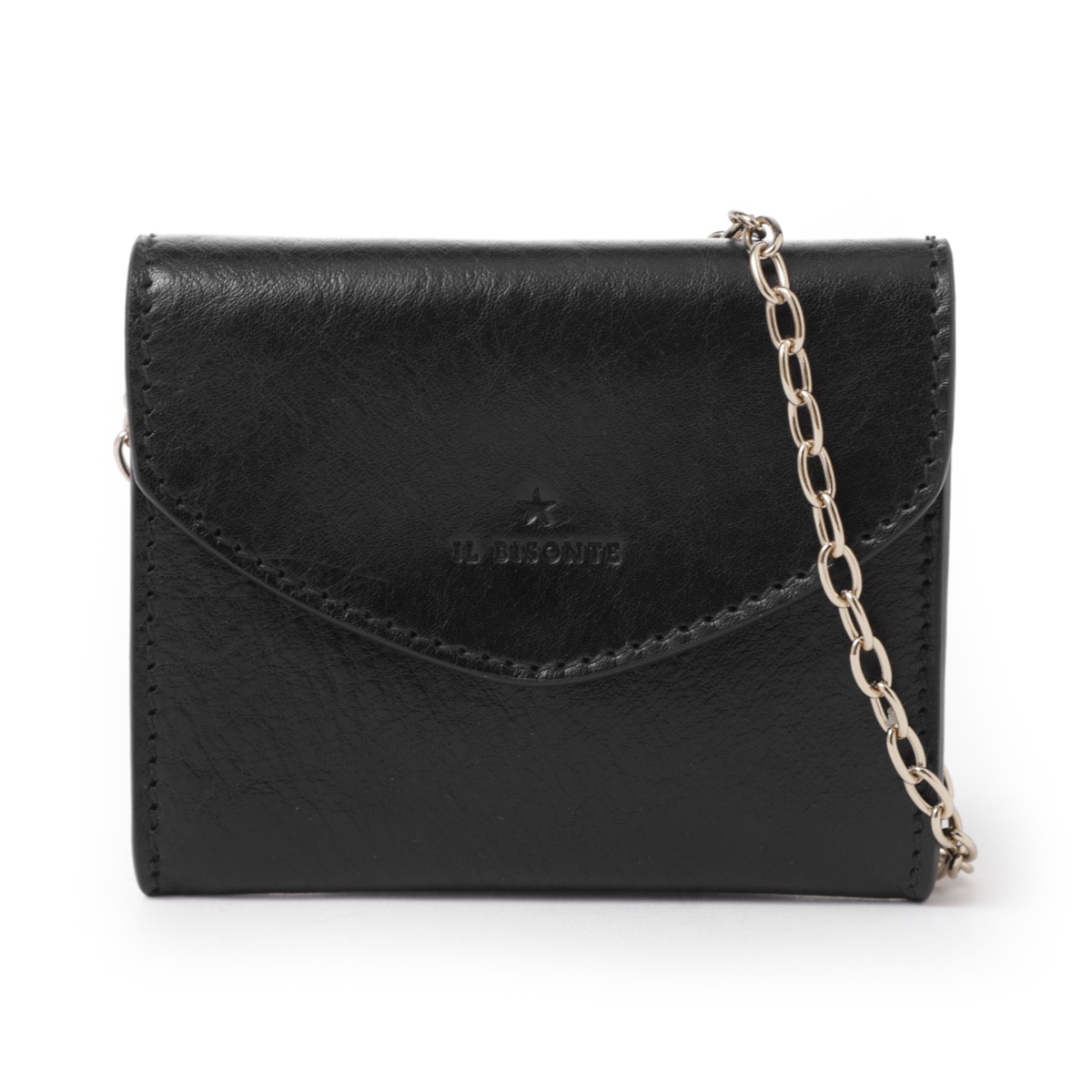 【アウトレット】IL BISONTE イルビゾンテ チェーン付きカードケース/CARD CASE BIGALLO