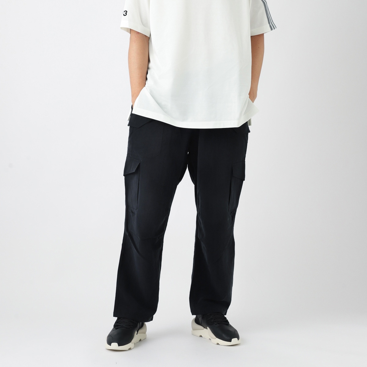 Y-3 カーゴショートパンツ ベージュ ウール Sサイズ Y-3 ワイスリー カーゴパンツ/UTLY CRGO PANTS メンズ | メンズ