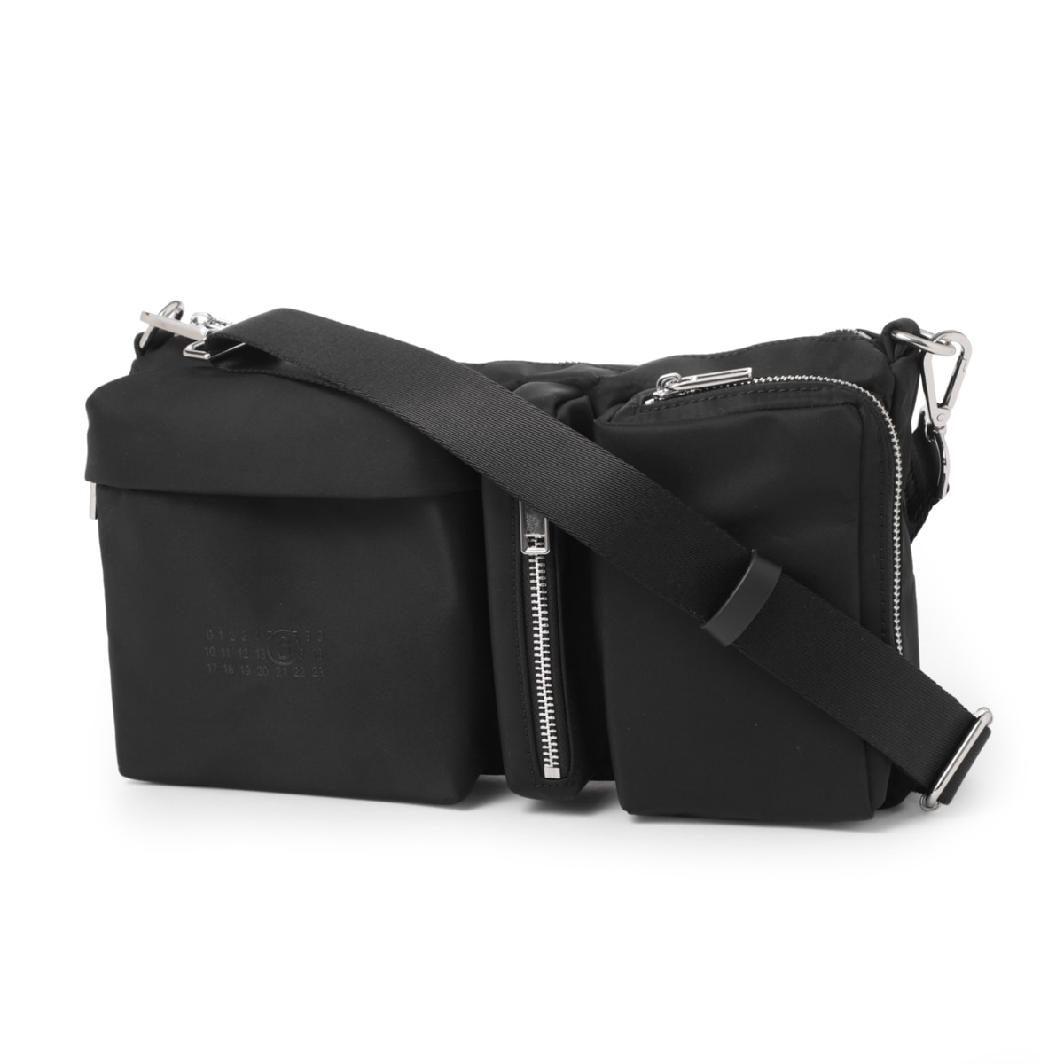 マルタンマルジェラ 10 コットン 黒 ボストンバッグ（マルタン