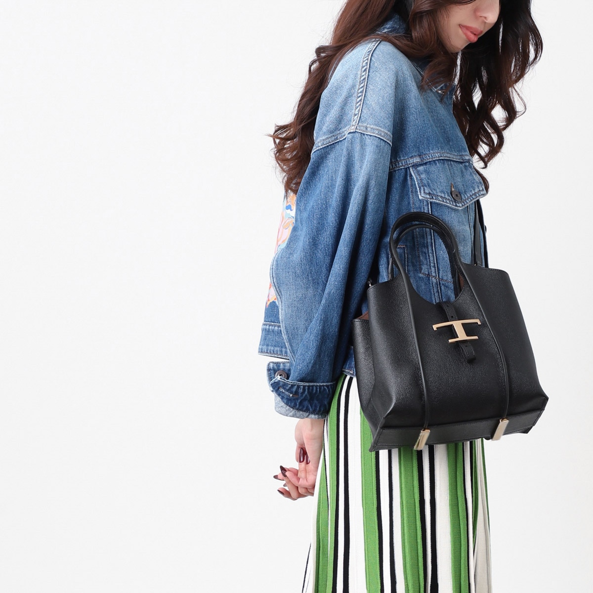 TODS トッズ ハンドバッグ 2WAY/ショルダーバッグ/MINI T TIMELESS T