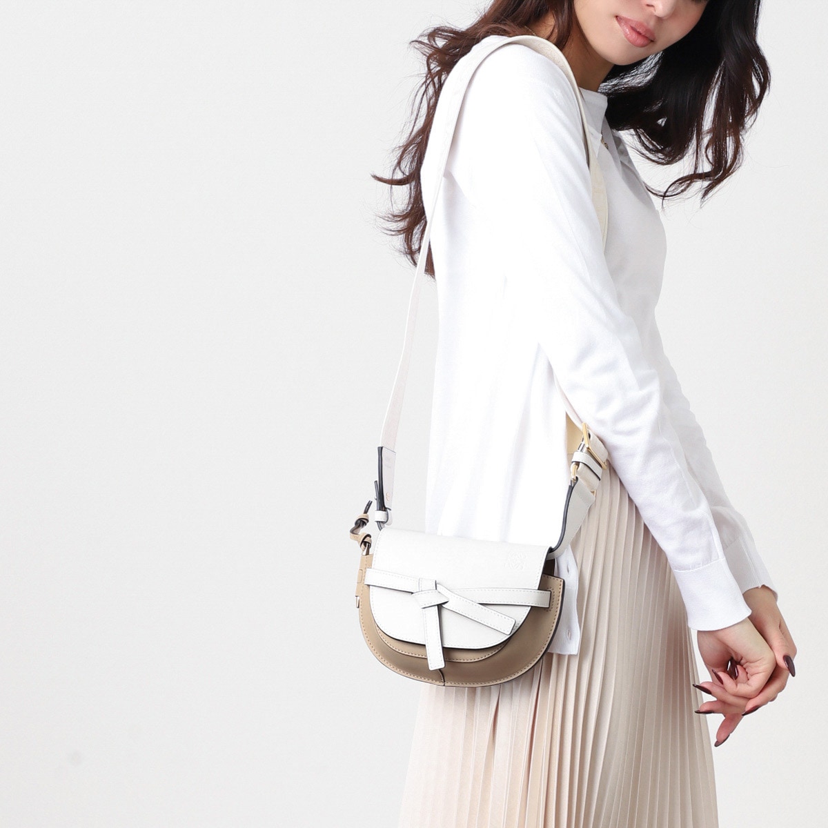 【アウトレット】LOEWE ロエベ ショルダーバッグ/GATE DUAL MINI BICOLOUR BAG レディース