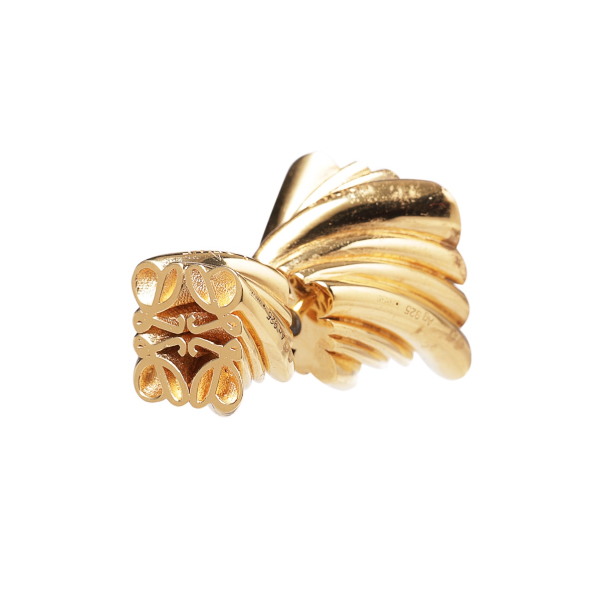 【アウトレット】LOEWE ロエベ 片耳ピアス/シングルピアス/TWISTED ANAGRAM SINGLE EARRING 【返品交換不可】 レディース