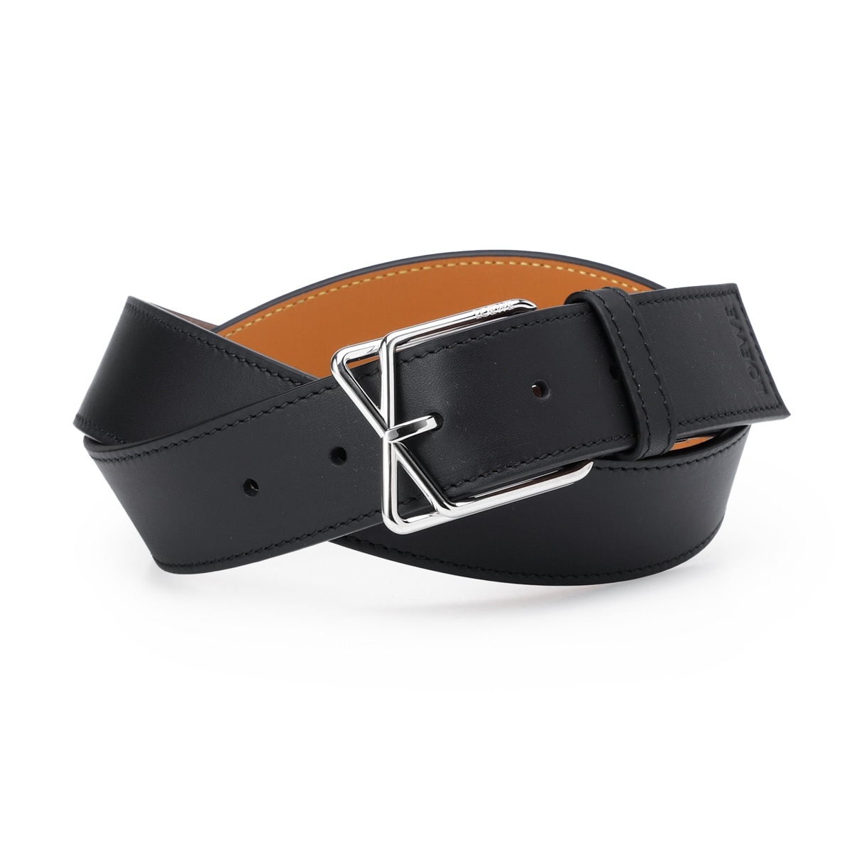 【WLCP】LOEWE ロエベ ベルト/LAYERED CROSS BUCKLE BELT 3.5 メンズ