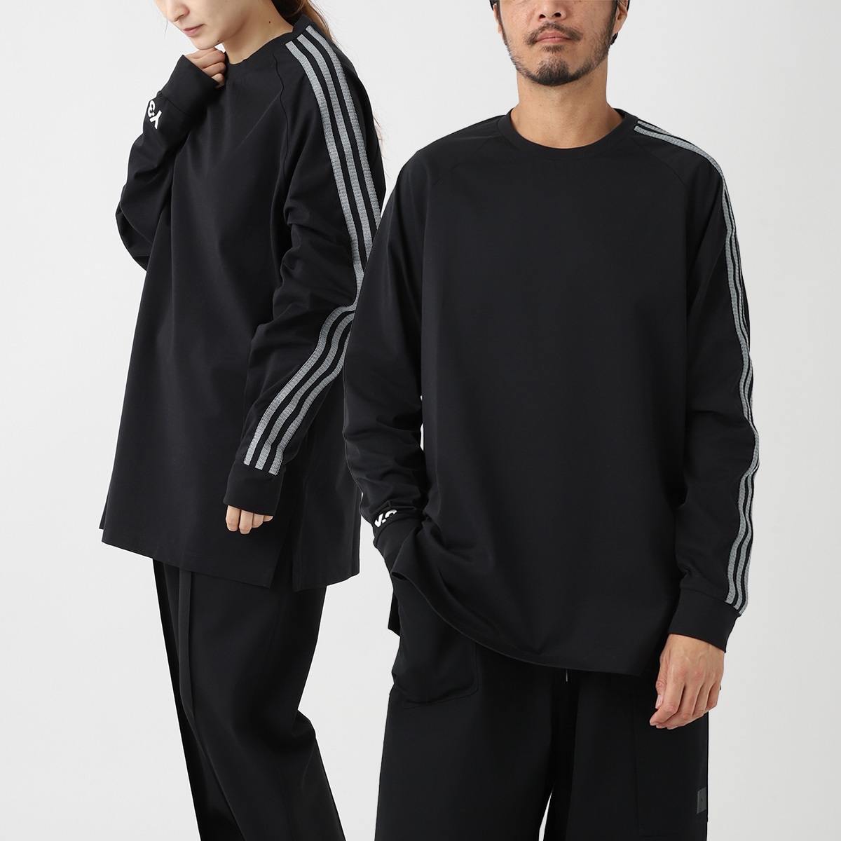 Y-3 ワイスリー クルーネック 長袖Tシャツ/3S LS TEE