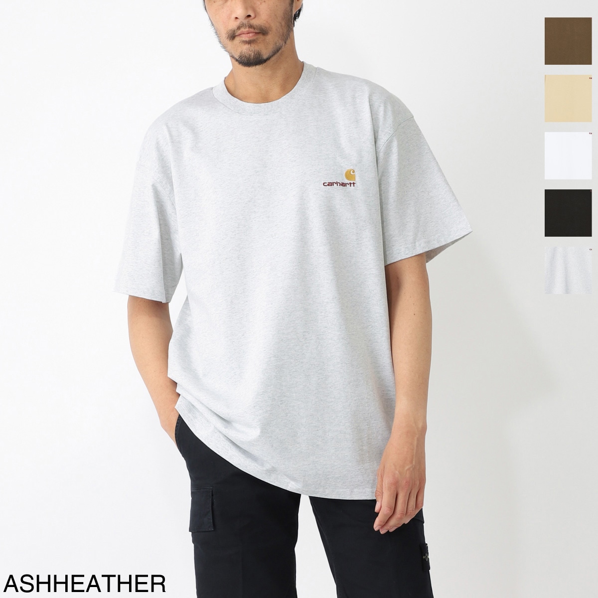 【ネコポス対応(1点まで)】Carhartt WIP カーハート ワークインプログレス クルーネックTシャツ/S/S AMERICAN SCRIPT T-SHIRT メンズ