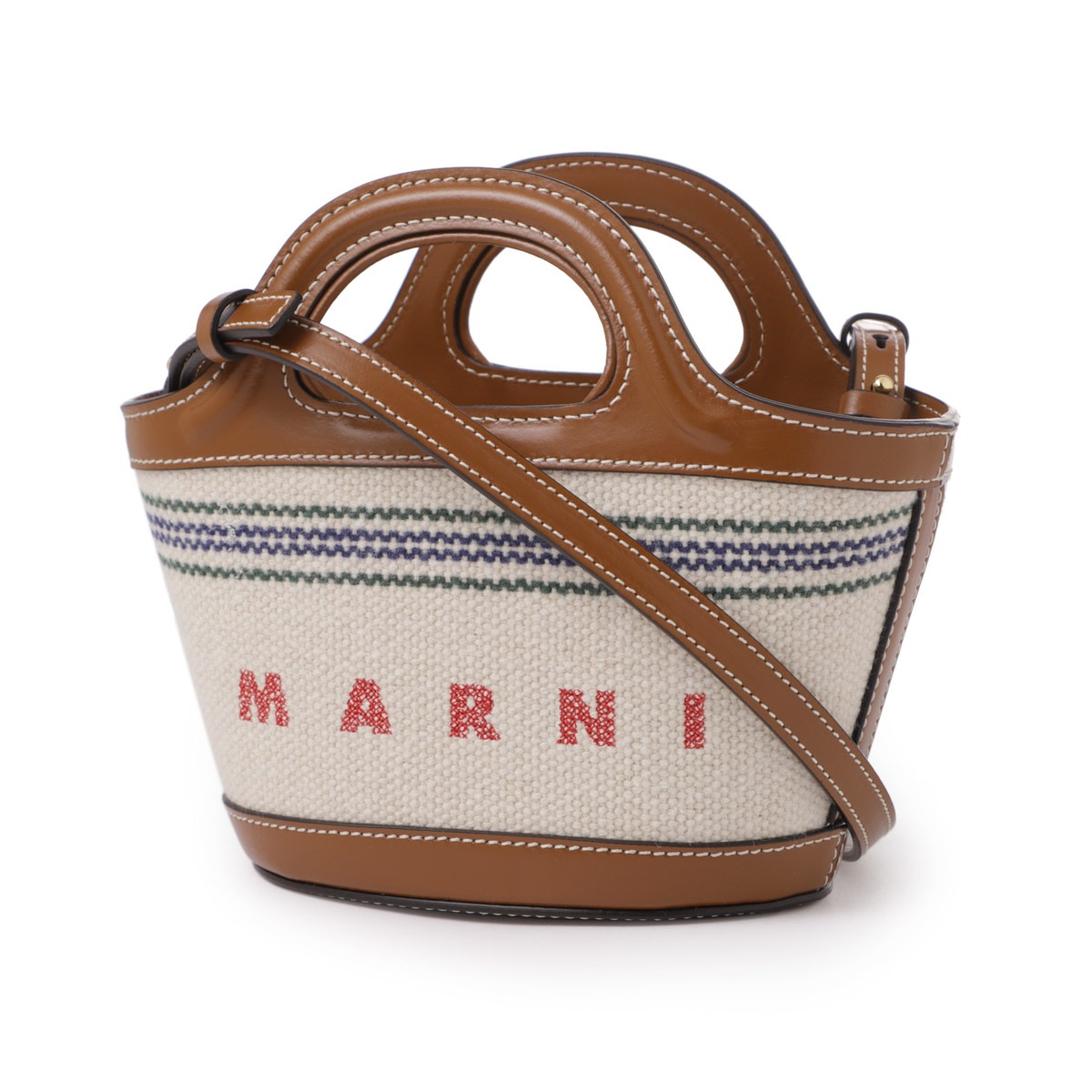 美品【MARNI本物】ハンドバッグ/TROPICALIA MICRO/2WAY MARNI マルニ ハンドバッグ 2WAY/ショルダーバッグ/TROPICALIA