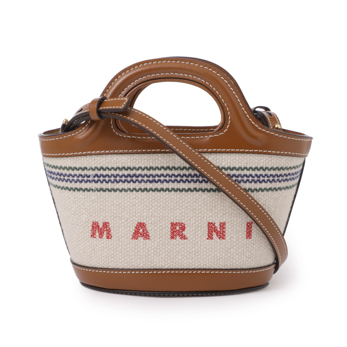 美品【MARNI本物】ハンドバッグ/TROPICALIA MICRO/2WAY MARNI マルニ ハンドバッグ 2WAY/ショルダーバッグ/TROPICALIA